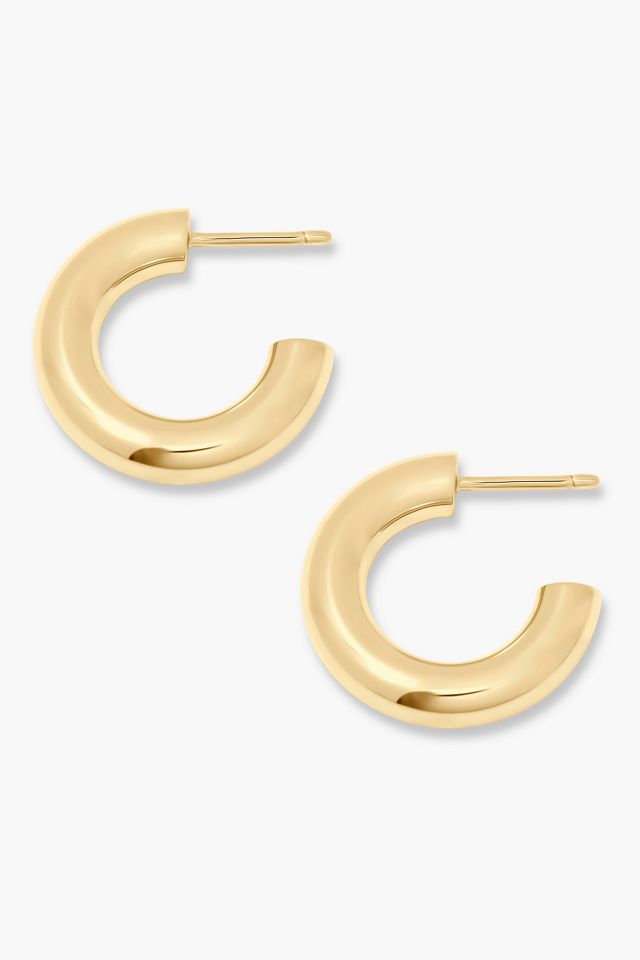 Brook & York Sleek Vermeil Hoop Earrings #1