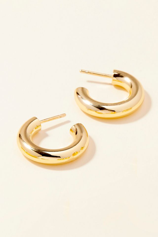 Brook & York Sleek Vermeil Hoop Earrings #2