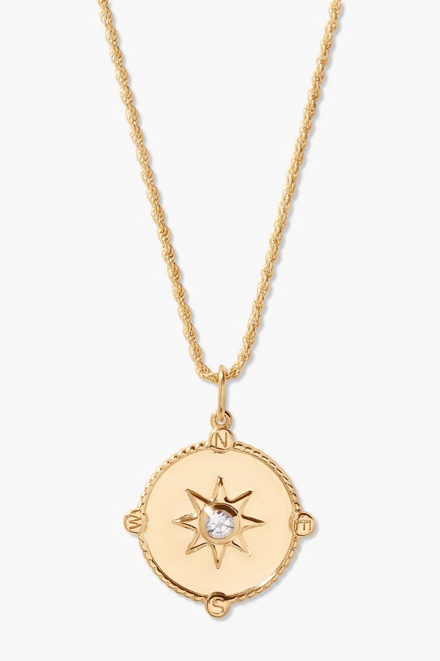 Brook & York Compass Pendant Necklace #1