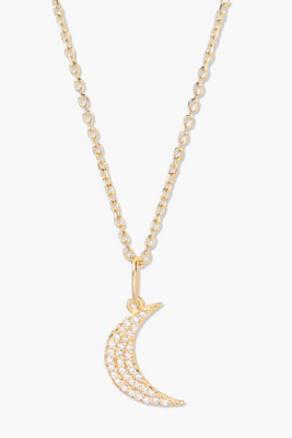 Brook & York Adeline Moon Pendant Necklace In Gold