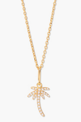 Brook & York Adeline Palm Tree Pendant Necklace In Gold