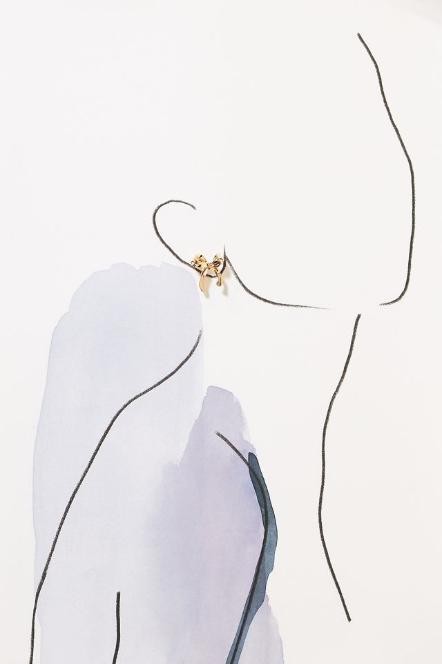 Bow Icon Post Earrings #2