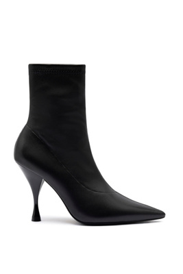 Larroude Women's Mini Georgia Pointed Toe Booties In Black