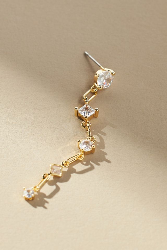 Drippy Crystal Drop Earrings #1