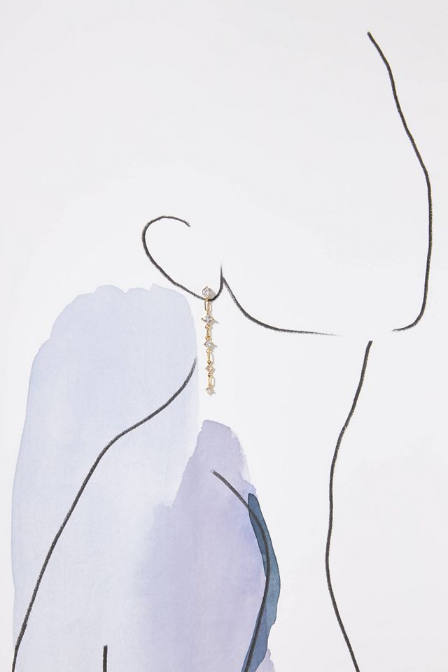 Drippy Crystal Drop Earrings #2