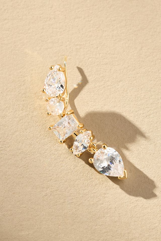 Crystal Threader Earrings #1