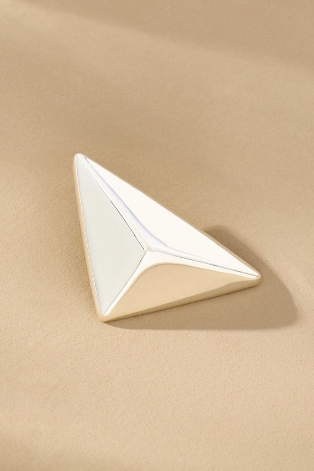 3D Pyramid Post Earrings #1