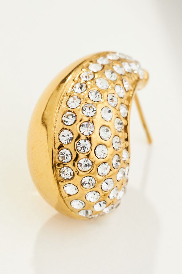 Jackie Mack Crystal Teardrop Earrings #1