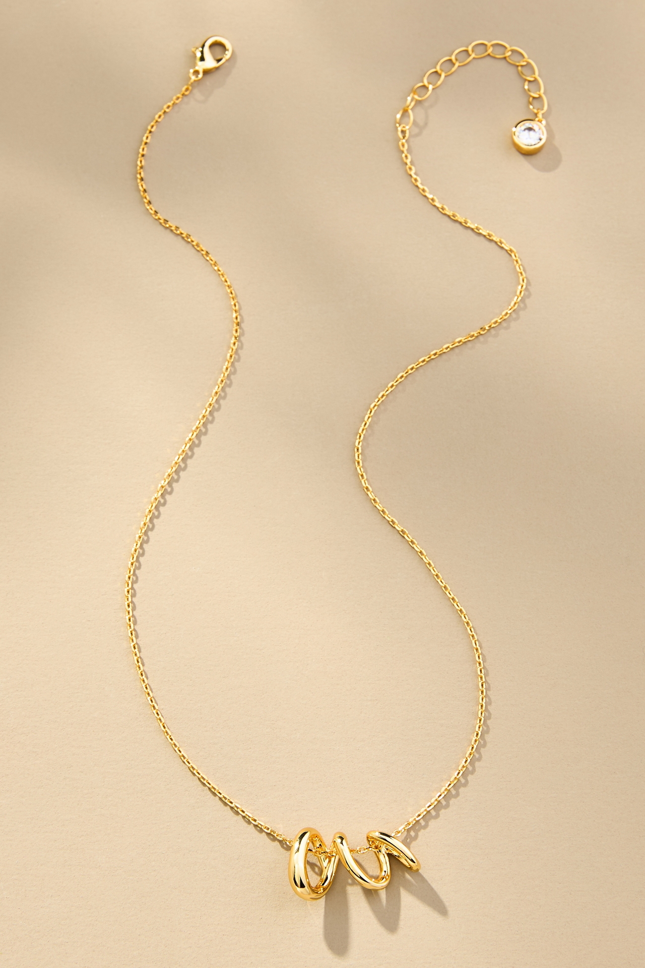 Jackie Mack Squiggle Charm Necklace