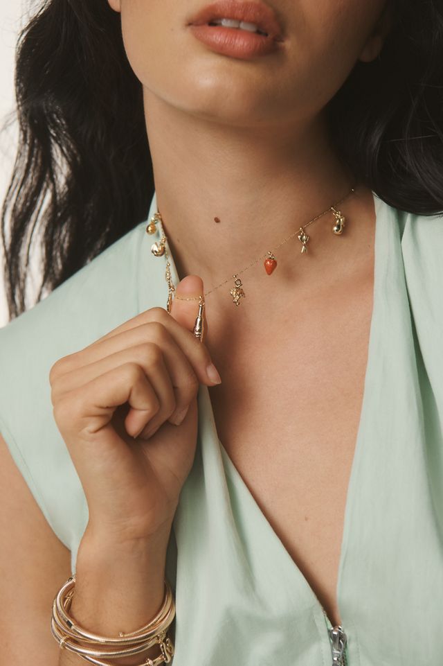 Grocery Basket Charm Necklace #1