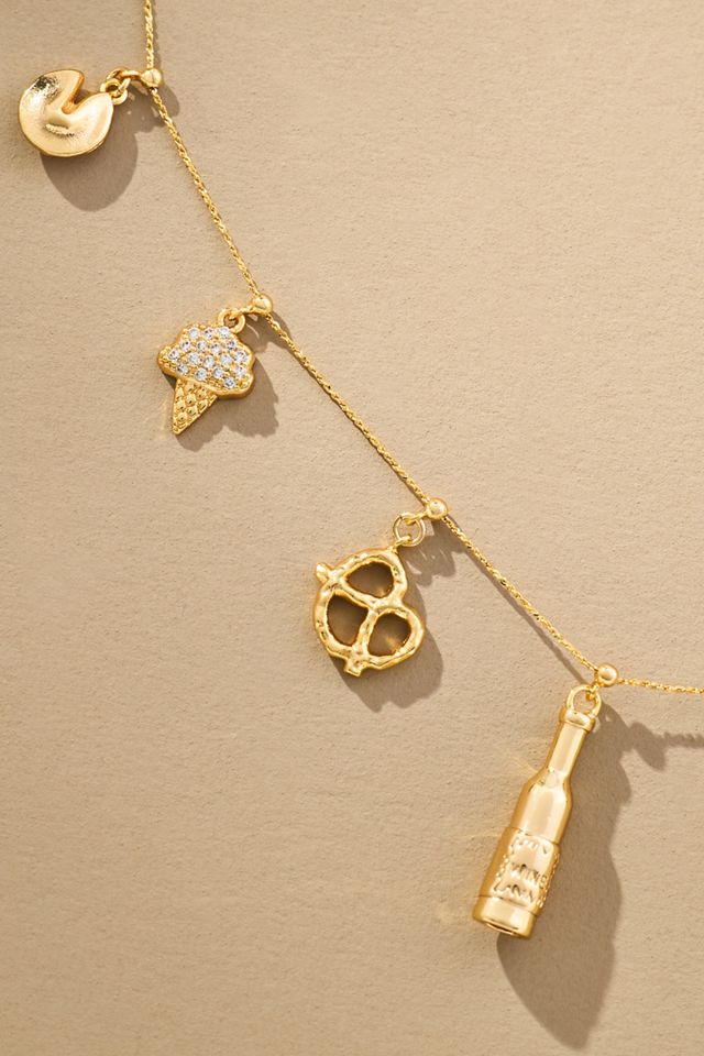 Grocery Basket Charm Necklace #3
