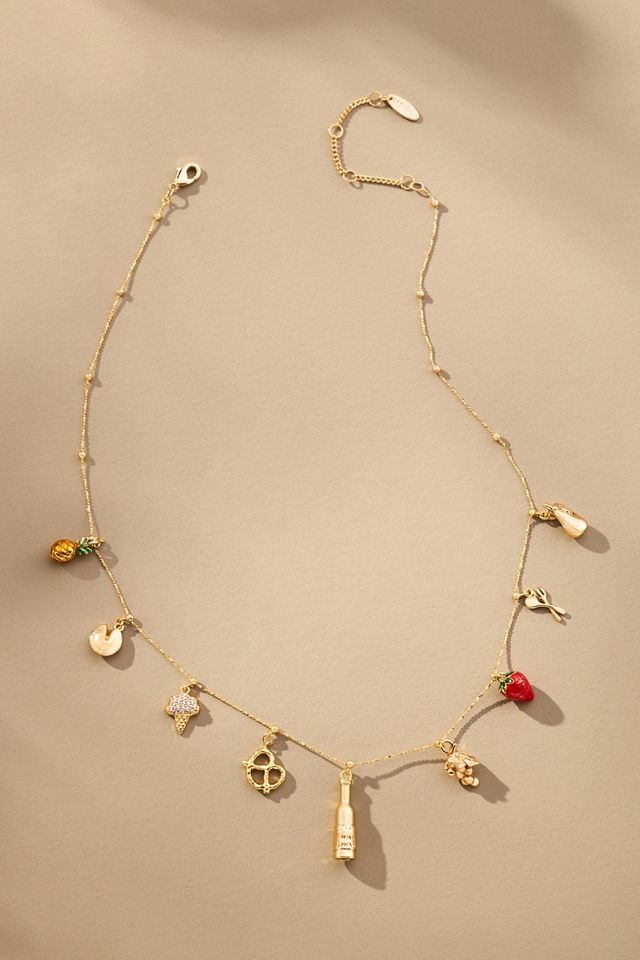 Grocery Basket Charm Necklace #2