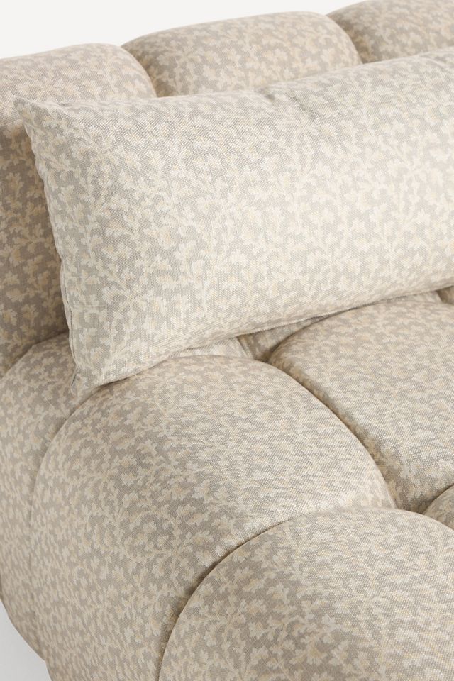 Kora Tufted Irena Print Armless Chair #4