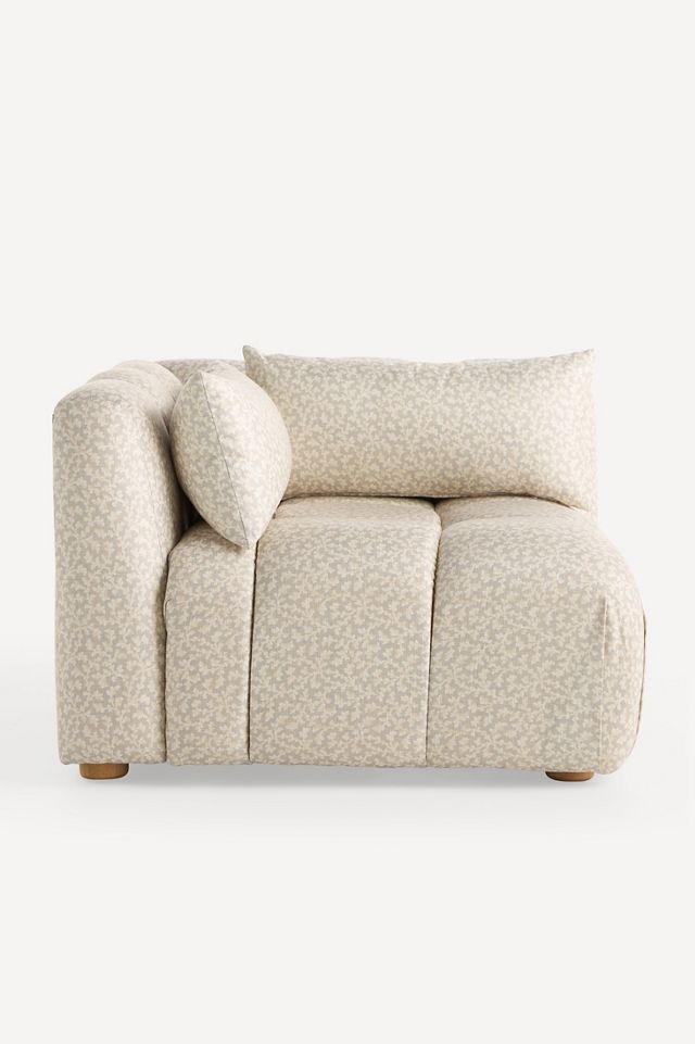 Kora Tufted Irena Print Corner Chair #4