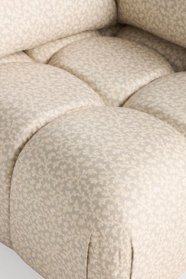Kora Tufted Irena Print Corner Chair #5