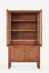 Brentley Marble-Top Ash Wood Hutch