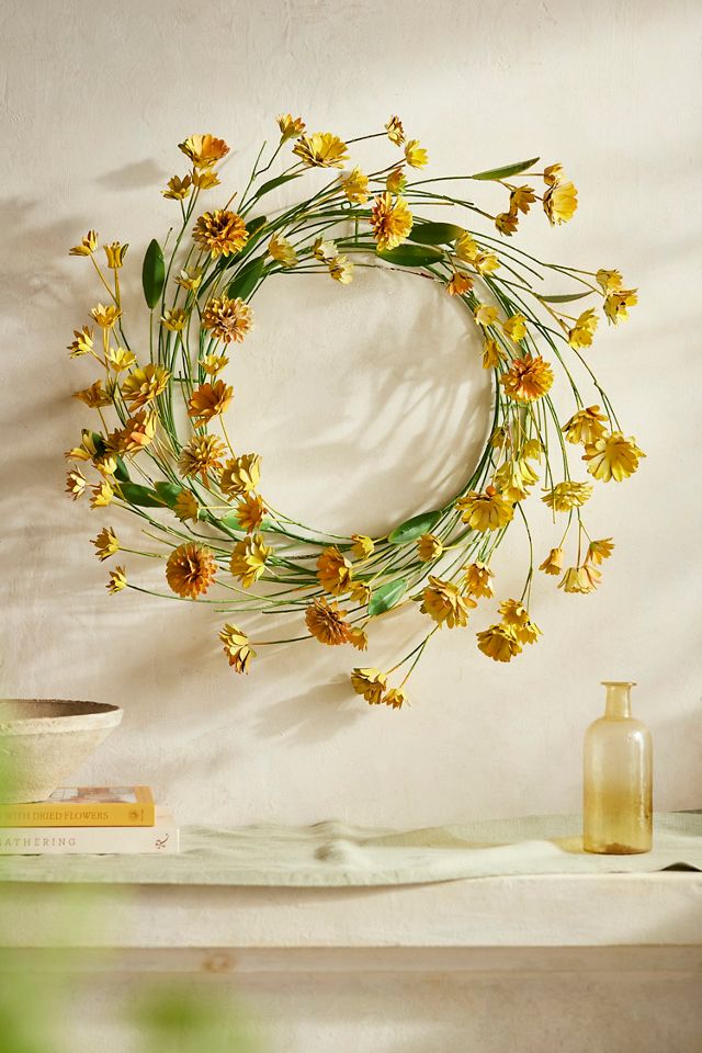 Strawflower Iron Wreath #1