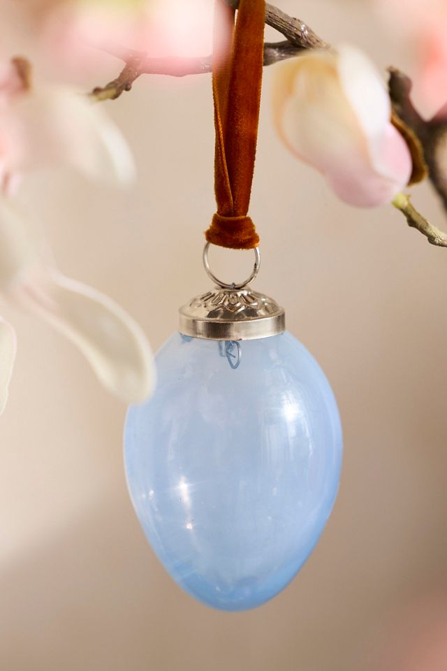Colorful Glass Egg Ornaments, Set of 6 #1