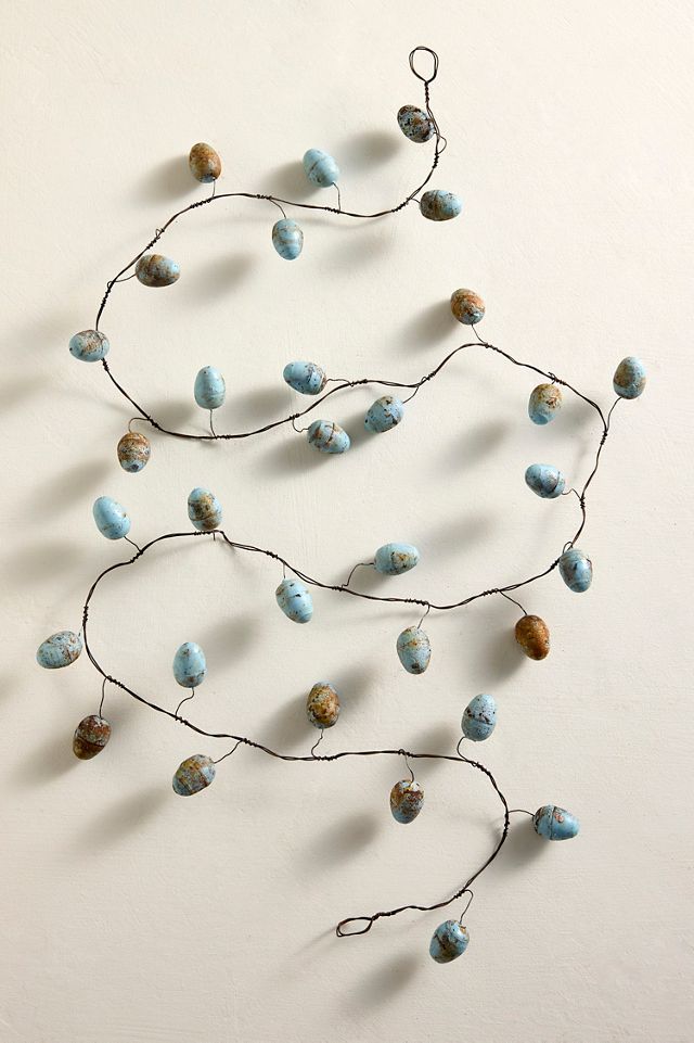 Robin eggs iron garland anthropologie
