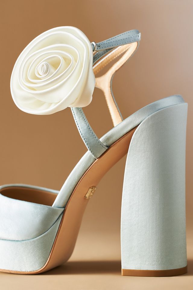 Badgley Mischka Janessa Rosette Platform Heels #2