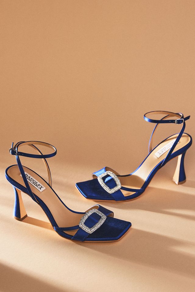 Badgley Mischka Judith Heeled Square-Toe Sandals #1