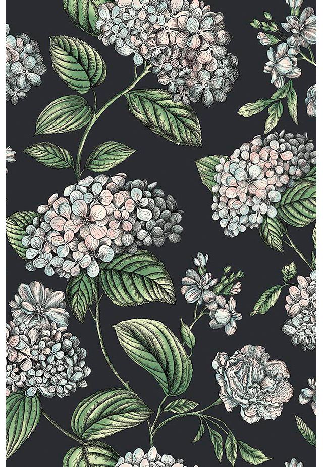 Ramo di Ortensia Floral Wallpaper #1