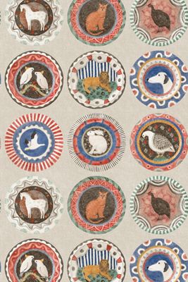 Robina's Dinner Party Animal Wallpaper