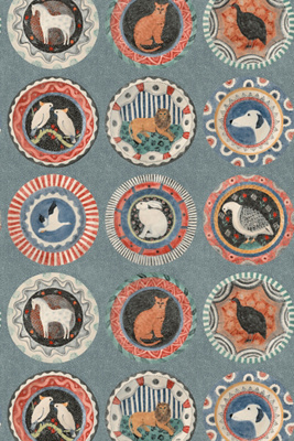 Gp & J Baker Robina's Dinner Party Animal Wallpaper