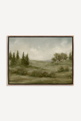 Anthropologie Tuscan Valley Wall Art By Lina Gordievsky In Green