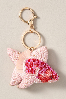 BY ANTHROPOLOGIE UNDER THE SEA BEADED BAG CHARMS 