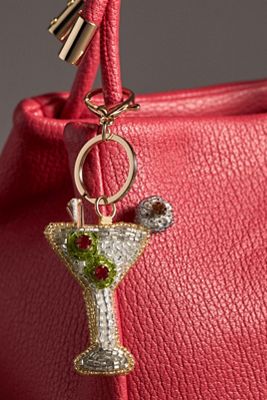 Beaded Fruit Icon Bag Charm