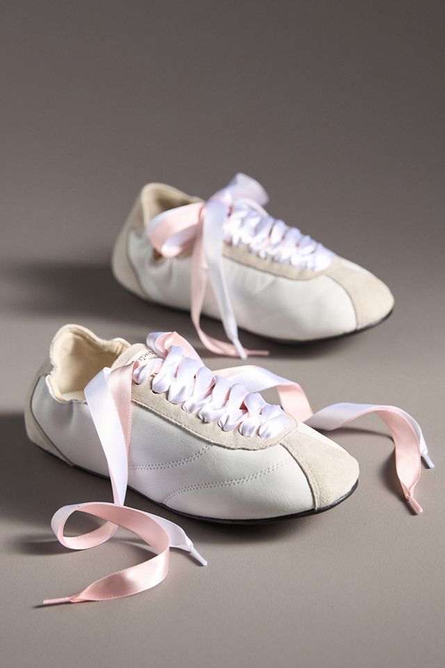 Repetto Meline Silk Tennis Flats | Anthropologie