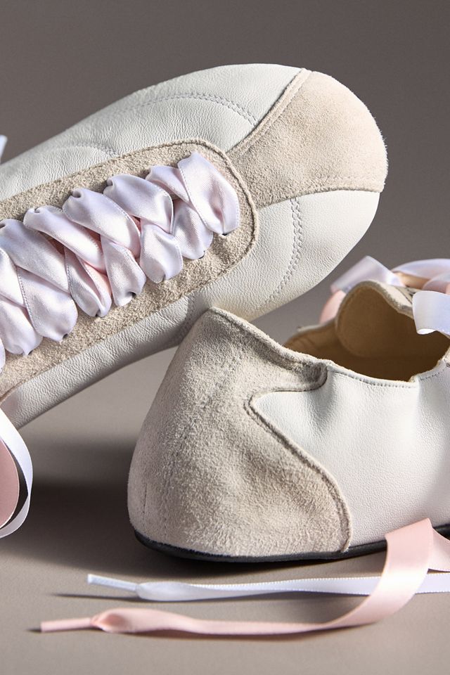 Repetto Meline Silk Tennis Flats | Anthropologie