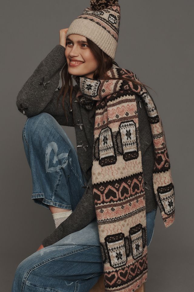 Maeve Fairisle Icon Knit Scarf #2