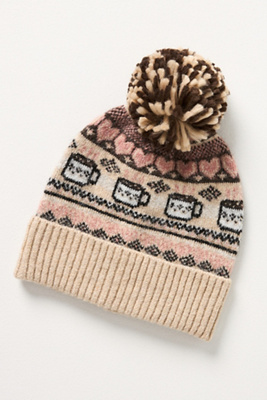 NWT Anthropologie Maeve Fairisle Holiday Libations Icon Beanie Maeve Fairisle Holiday Libations Icon Beanie | Anthropologie main image 2