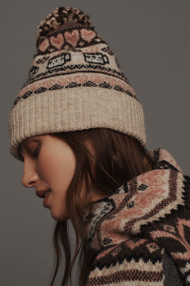 Maeve Fairisle Holiday Libations Icon Beanie #2