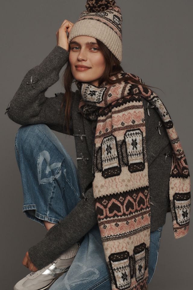 Maeve Fairisle Holiday Libations Icon Beanie #3