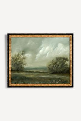 Blues on Green Wall Art