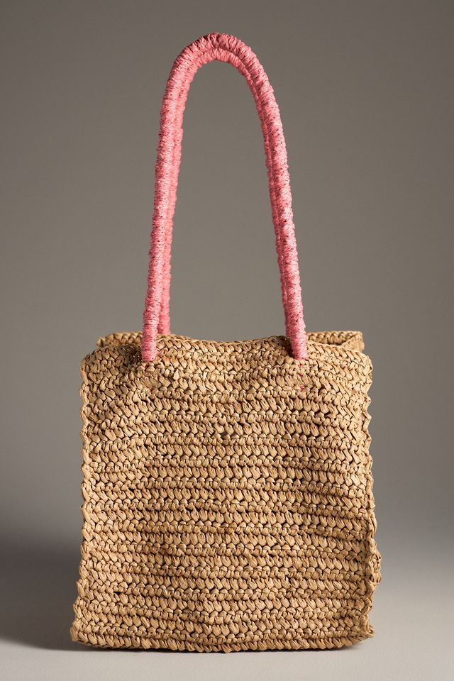 Damson Madder Raffia Fruit Tote #1