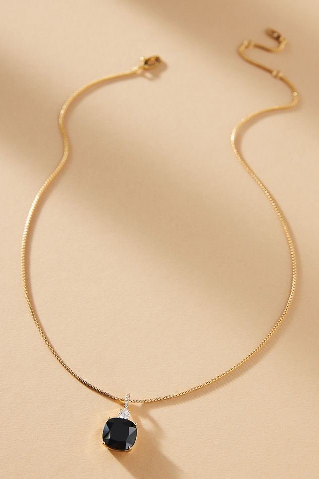 NADRI Macaron Black Pendant Necklace #1