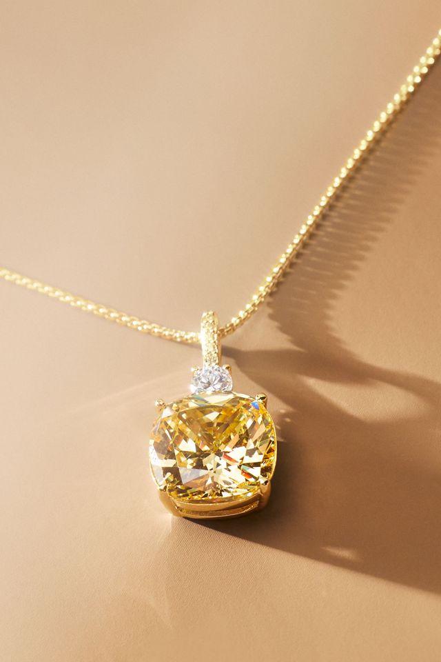 NADRI Macaron Yellow Pendant Necklace | Anthropologie