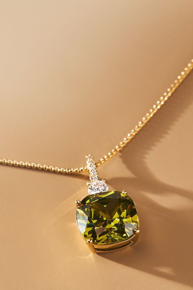 NADRI Macaron Green Pendant Necklace #1