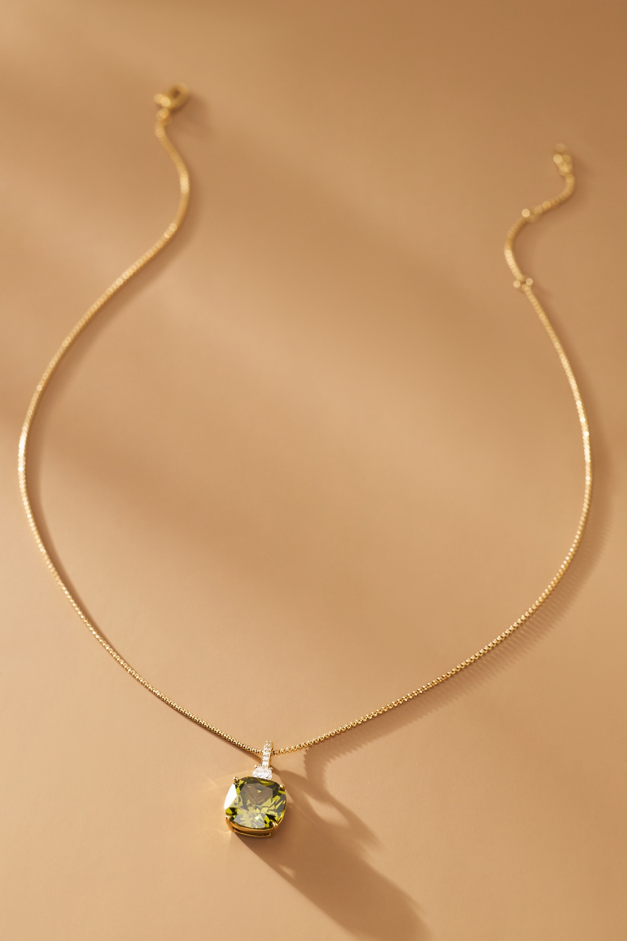 NADRI Macaron Green Pendant Necklace