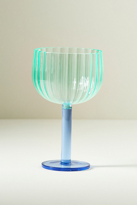 Anthropologie Raquel Scallop Acrylic Wine Glasses, Set Of 4