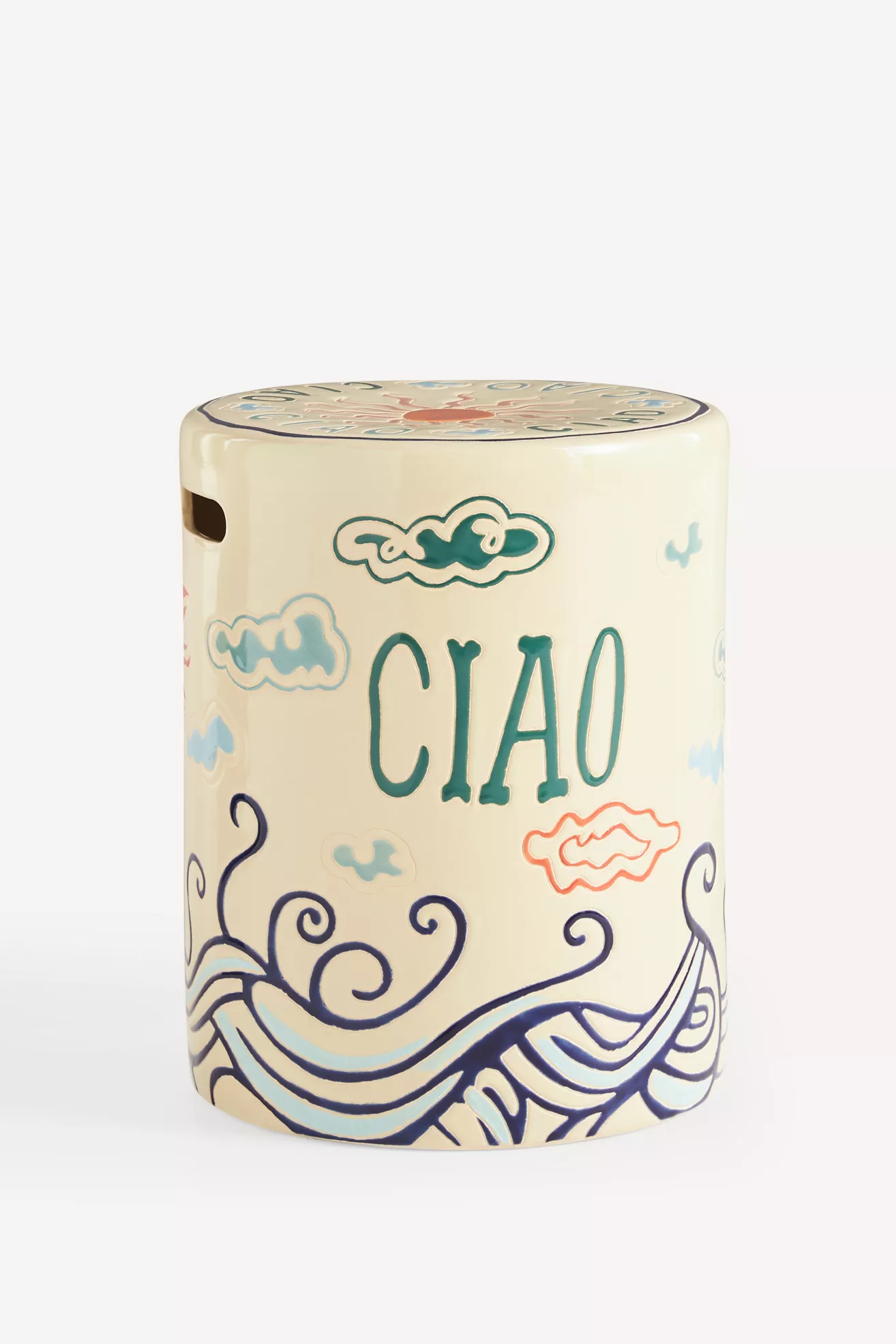 Festa Ceramic Side Table - thumbnail 3