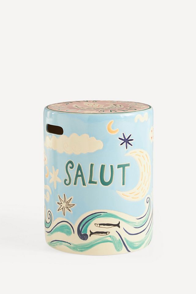 Festa Outdoor Ceramic Stool #2