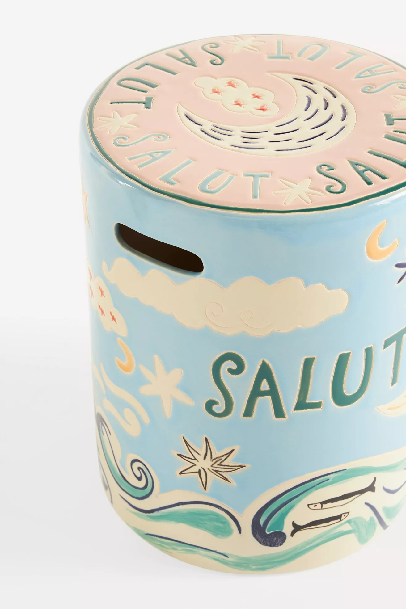 Festa Ceramic Side Table - thumbnail 7