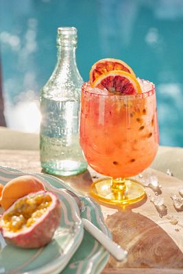 Raquel Scallop Acrylic Goblets, Set of 4