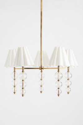Anthropologie Giulia Cut-glass Shaded Chandelier