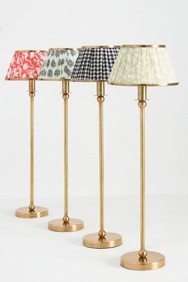 Anthropologie Lee Brass Buffet Table Lamp